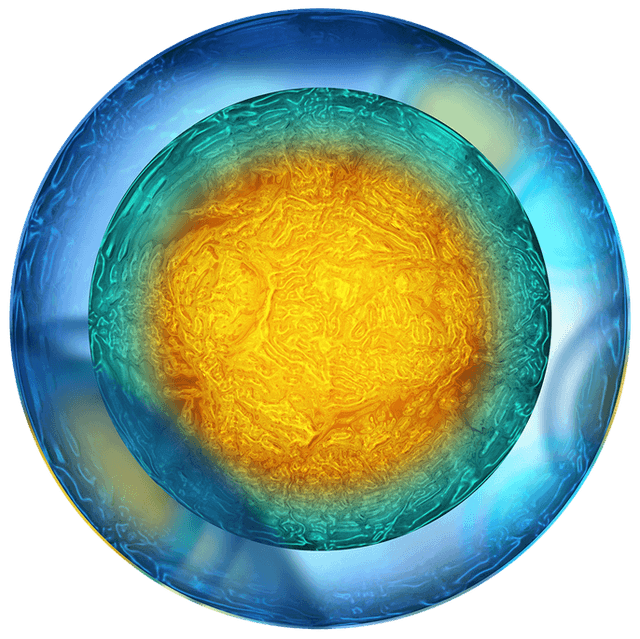 Cell illustration showing mitochondrial function